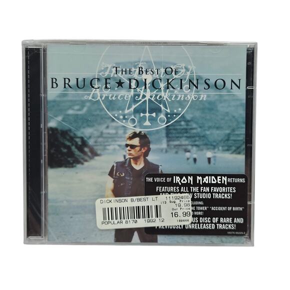 Bruce Dickson The best Of 2 CD Factory Sealed Rare Bonus Disc Tower Records Bag